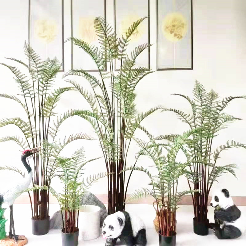 速发植物风波人蕨室内客造厅景摆件斯造假绿植蕨类草落地装饰