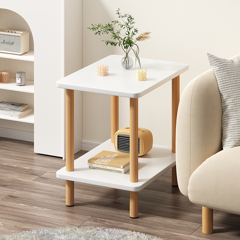 速发小桌子沙发边几边柜简易家用客头小茶几屋迷卧方桌你室床厅桌