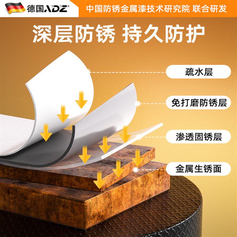速发咖啡色防腐防锈金属桶装油漆免打磨栏杆集装箱彩色钢瓦翻新水