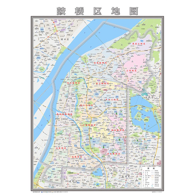 速发鼓楼区2025南京市交通行政新版电子挂图贴图