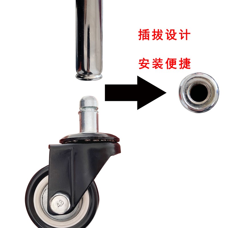 速发带轮凳子滑轮矮凳学步家用凳儿童小板凳移动靠背椅子向轮擦地