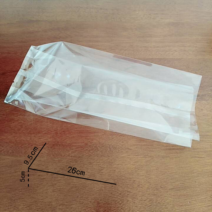 速发透明机封复合袋无字空白复膜中封袋风琴袋面包袋饼干包装袋00