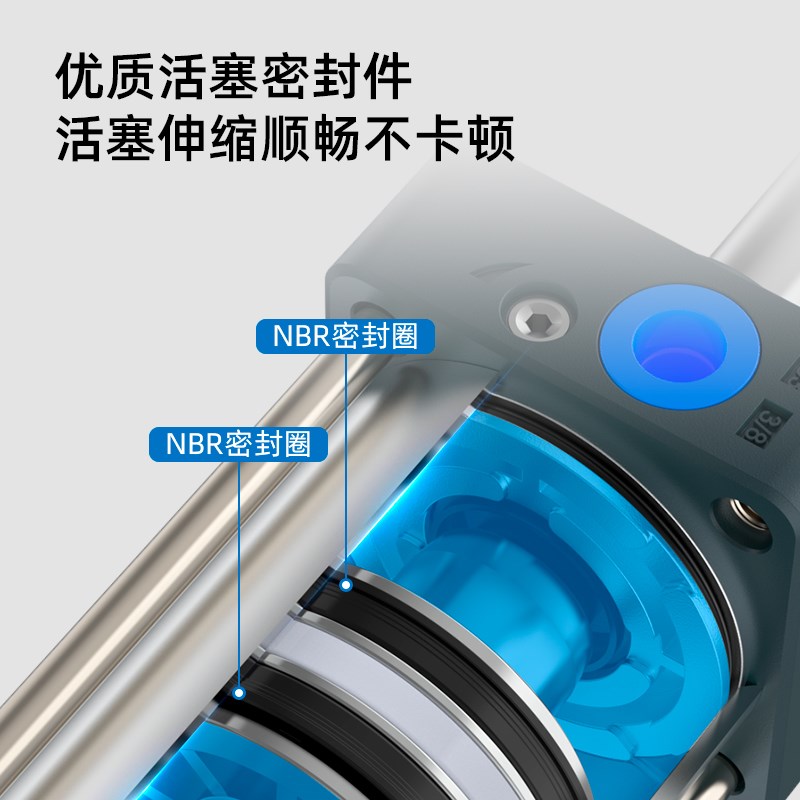 现货速发SC50标准气缸2小型40气动80大推力SC6X50X75X100X150X200