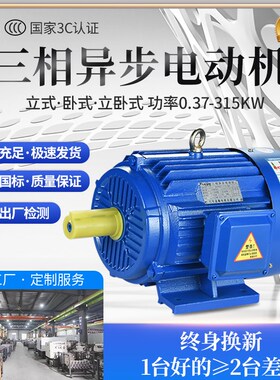 速发YE三相异步电动机8/4全铜卧式0.75/1.1/1.502.2//VKW变频