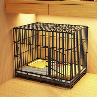 速发围栏狗窝子中型犬狗型犬门栏室内带厕所家用泰迪博美狗笼小舍