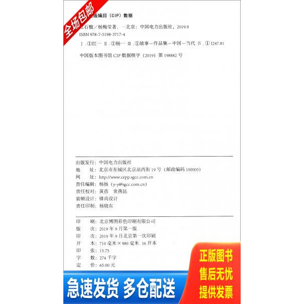 正版库存书红石榴 9787519837174 杨梅莹 中国电力出版社
