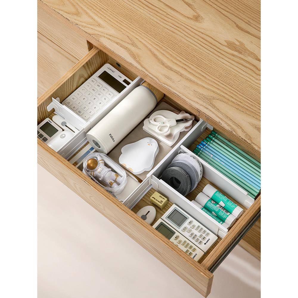 抽屉收纳分隔板片塑料分割板隔断自由组合内衣袜子整理盒分格神器