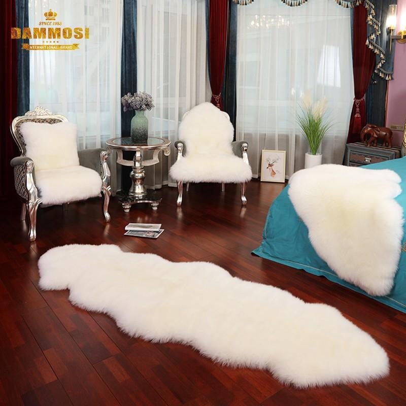 DAMMOSI澳洲羊毛地毯羊毛沙发垫卧室地毯飘窗垫定制长毛整张羊皮
