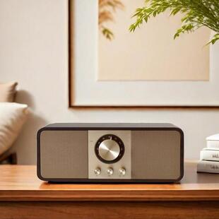 【非礼也】爆款升级 高音质复古胡桃木色木质蓝牙音箱收音机礼物