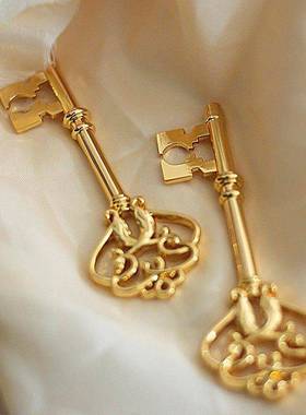 金钥匙高档开 财库摆件地产商务酒店风水开 业招财颁奖礼品挂件定