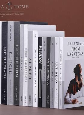 简约现代北欧风格假书仿真书装饰品道具摆设模型创意客厅书柜摆件