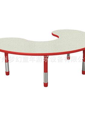 花板刨桌HF-05404面 幼儿园圆型桌 高度可调整 儿家具童 塑桌料圆