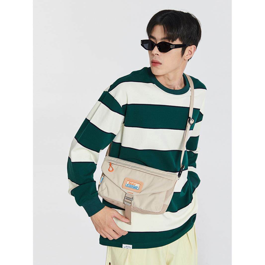 2023新款大容量斜挎包女情侣校园休闲男包单肩包时尚多隔层工装风