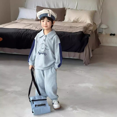 韩版秋季2025新款麦田季秋套装