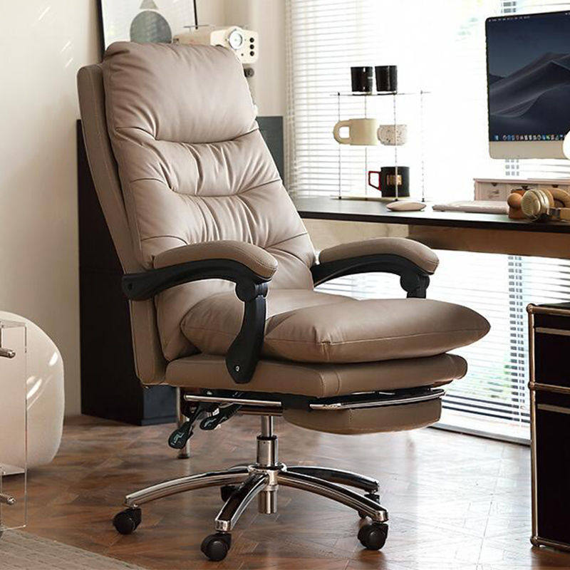 网红牛皮老板椅商务家用舒适办公椅子办公室座椅人体久坐电脑椅,商业/办公家具,人体工学椅,淘宝优惠券,粉丝福利购,淘宝优惠卷