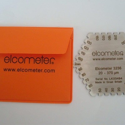 易高elcometer六角湿膜梳 3236M201/2湿膜测厚仪 25-2000m湿膜