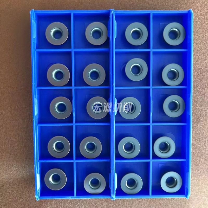 数控铣刀片圆形铣刀片R5/rR5T/R6/R8硬质合金铣床刀头圆铣刀刀粒