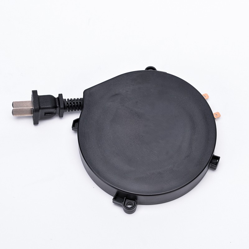 2芯线小型卷线盘自动伸缩绕线盘家电电源线缆绕线器2米线电缆线盘