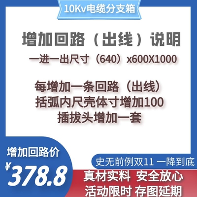 10-35KV电缆分线分支箱DFW欧式高压分接接线箱1一进一出两二三四