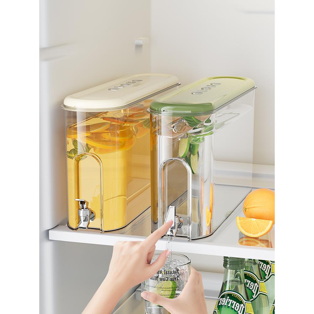 冰箱冷水壶家用耐高温储水带水龙头饮料桶容器食品级冷饮桶凉水壶