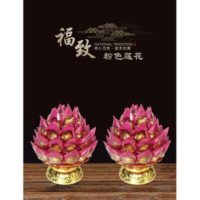 七彩莲花供佛糖塔旺来凤梨模型潮汕闽南拜天公手工旭鑫酥糖送底盘
