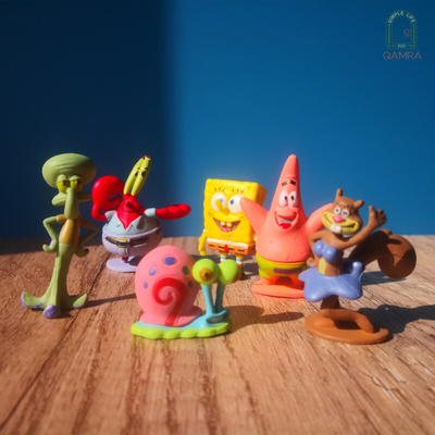 海绵宝宝菠萝屋鱼缸造景套装卡通系列礼物比奇堡手办全套玩具摆件