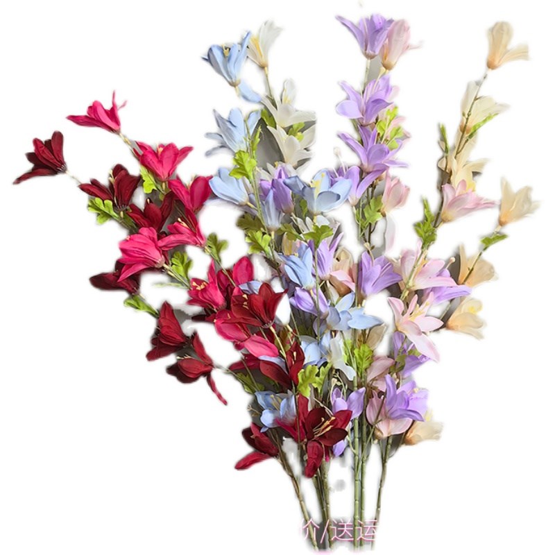 婚庆布置装饰风雨兰花排迎宾花路引文心兰花艺婚礼绢花