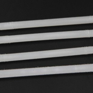 速发尼龙塑料牙条全螺纹螺杆螺栓纹螺通螺丝棒1米长M8M10MM2M1611