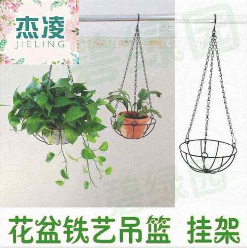 速发等种中户花盆挂盆吊盆室外外花盆圆形挂链绿萝吊兰花盆吊篮挂