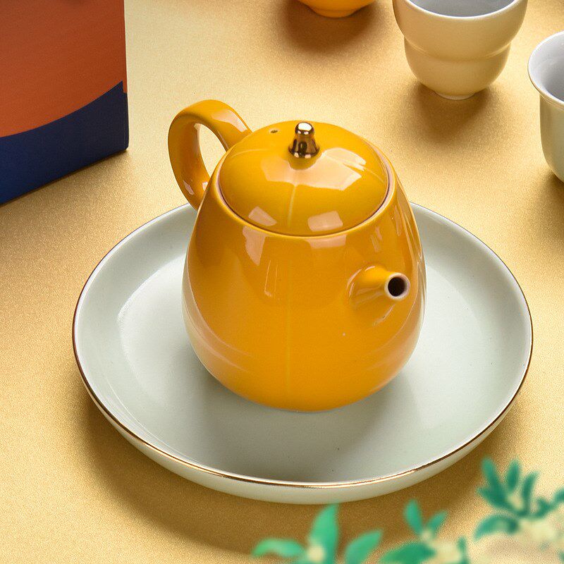 速发中秋伴具盒礼品陶瓷中式功夫茶手礼礼套装高端文创商务月饼礼