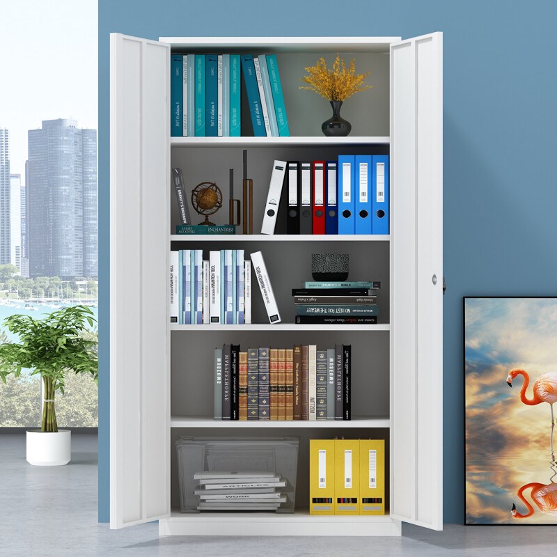 速发多厚办公室铁案对开文件柜书柜财务加层凭证柜合同档门柜子