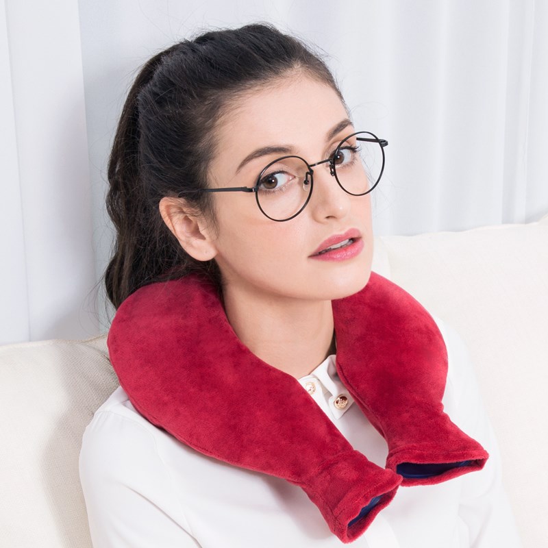 速发U形加热枕腰形枕注水水敷暖肩护颈U型U肩套暖热袋橡胶