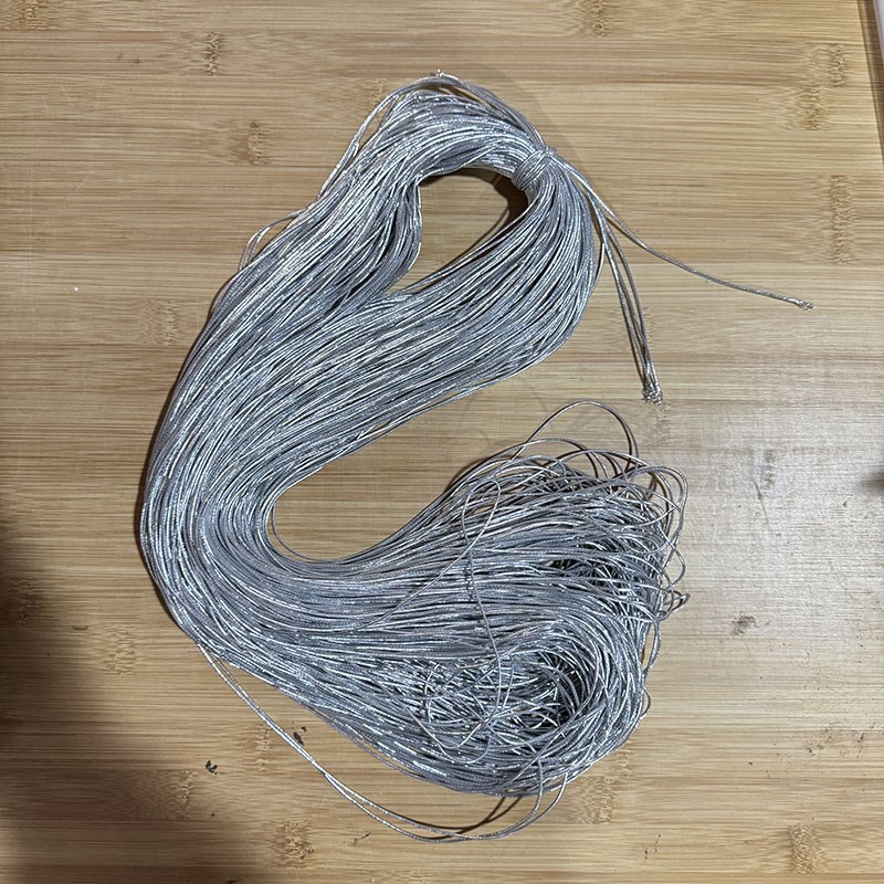 速发0.8毫米白色高弹力圆松紧带粗细筋弹力绳鞋带吊牌绳线辅料