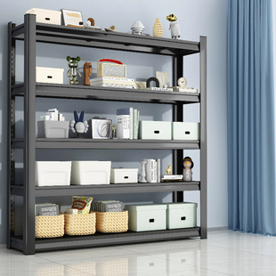 速发家制货架置物架仓储多层落地台钢用储物室杂物间简易超市储物