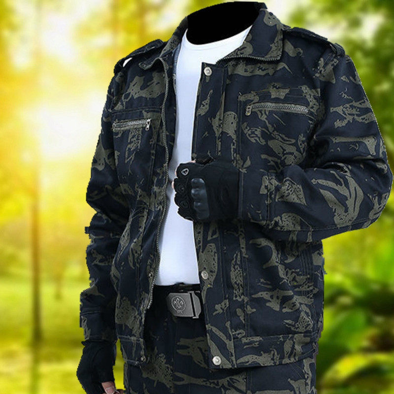 速发工作服套装男磨民干活衣服迷彩服上衣裤子劳保服耐工农地工外