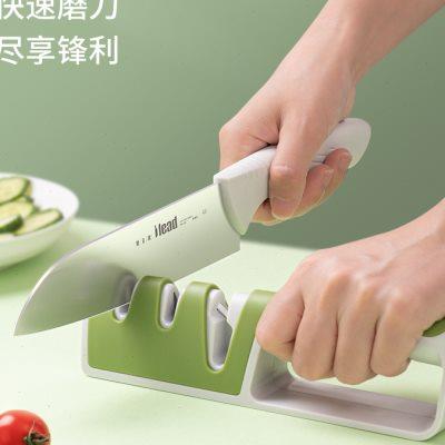爱立德磨刀器家用快速磨刀定角磨剪刀多功能厨房手动开刃神器防u.