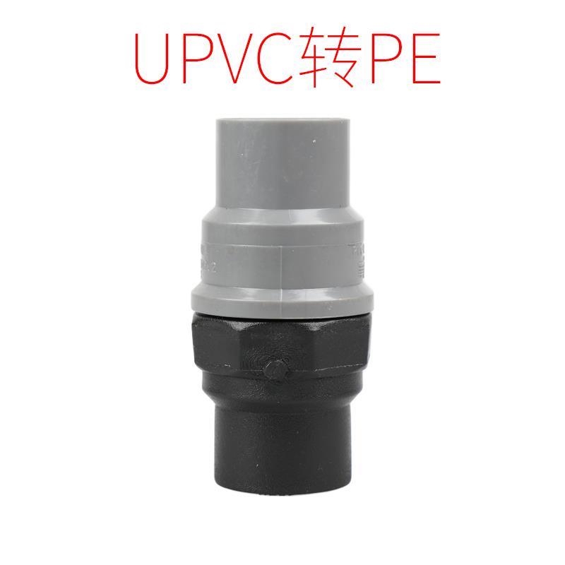 PPR转PVC接头配件水管热熔转化胶粘头PVC转PE管材4分6分直通
