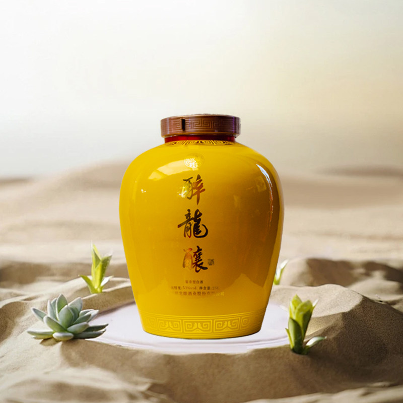 醉龙酿 御金珍韵酱香型白酒坛装53度 大容量25L/坛