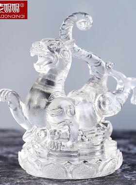 速发琉璃神四兽宅镇招财青龙白虎玄武朱公办雀室礼品家居饰品摆件
