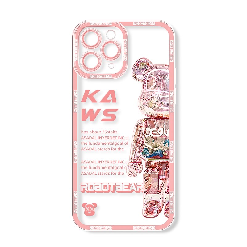 速发iph1防摔手机壳pro情侣新款透明1promax手机套款镜头全包男熊