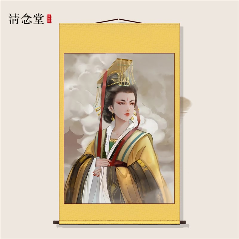 速发皇武则天武媚娘则天顺圣皇后挂画卷屋家装大厅神饰堂轴画