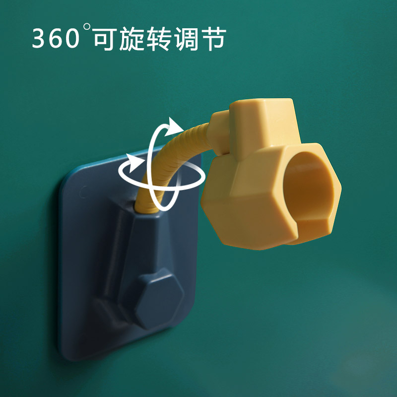 速发家用吸盘式支架 浴室器配件喷头固定底座 固定夹收纳架子