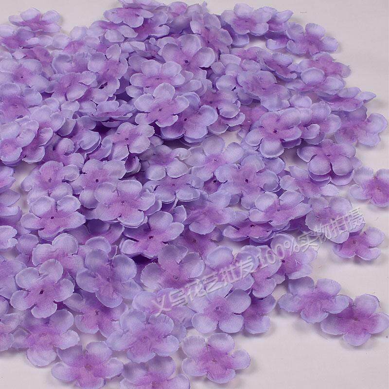 速发仿真桃花瓣玫瑰假婚庆假花瓣绣球T台服饰手工影视场景布置