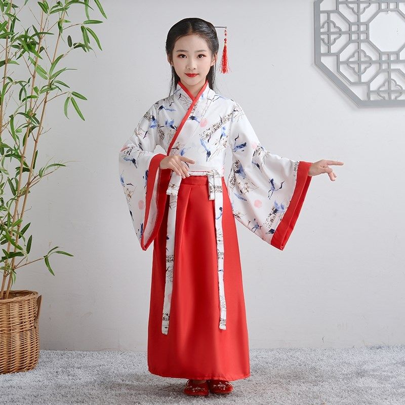 速发儿童古装汉服滥竽充数服装少儿秦汉皇秦王楚王课本话剧演出服