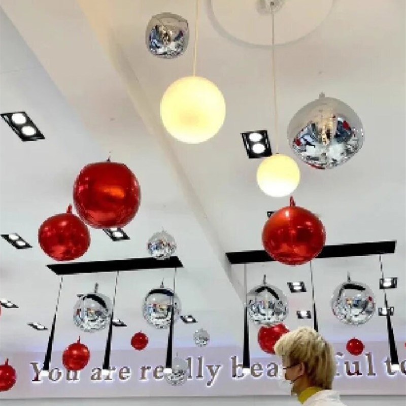 速发天花板吊球装饰商场服装店珠宝店开业周年庆活动国庆节氛围布