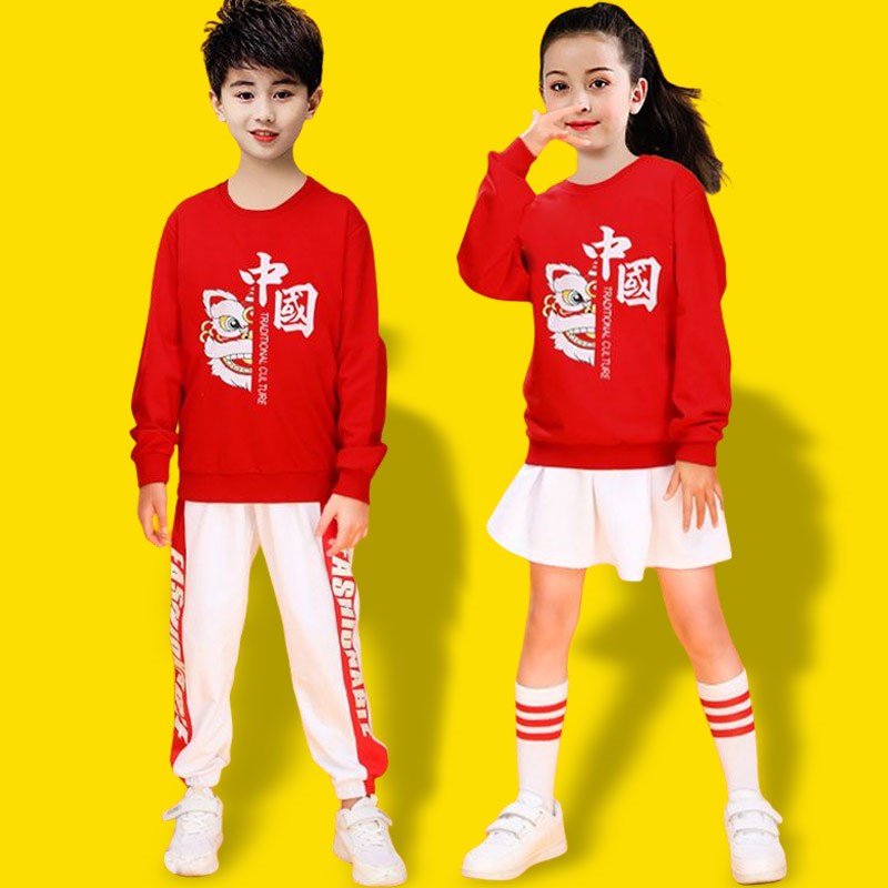 速发元旦男童hiphop架子鼓外套童爵士舞蹈演出服儿童嘻哈街舞套装