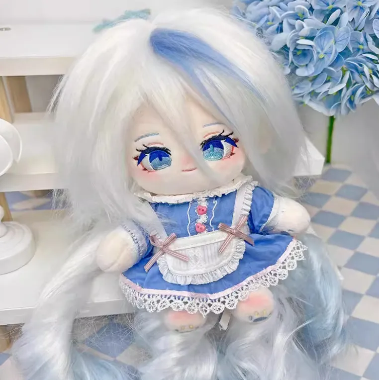 游戏原神芙宁娜同人可爱棉花娃娃长发女娃毛绒公仔送闺蜜礼物玩偶