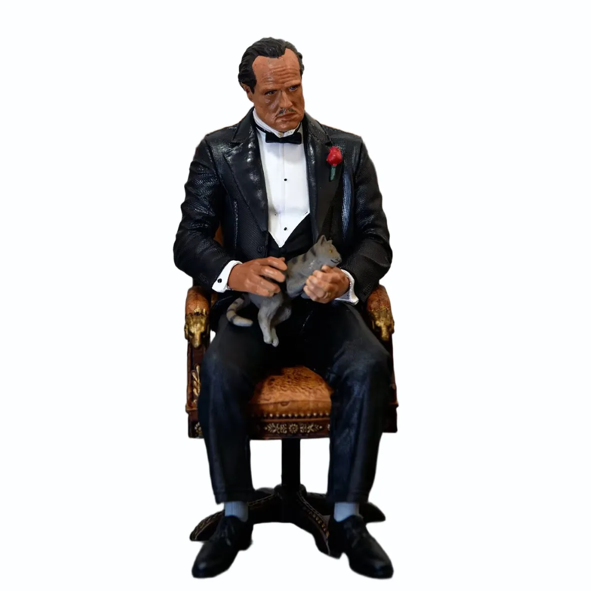 1972版教父电影周边手办摆件  维托·柯里昂黑手党任务雕像模型