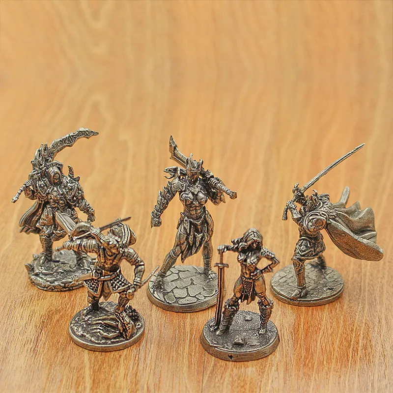 实心白铜亚瑟兵人王传奇模型玩具礼物男生个性桌游棋子摆件手办