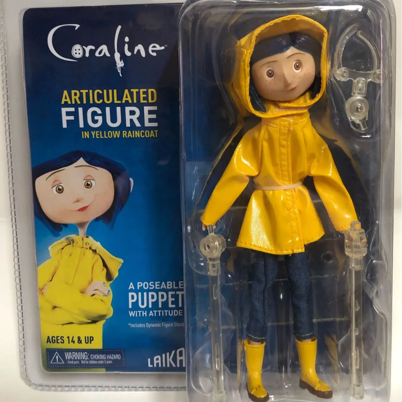 NECA 电影版 鬼妈妈 卡洛琳 雨衣版 7寸关节超可动人偶手办模型